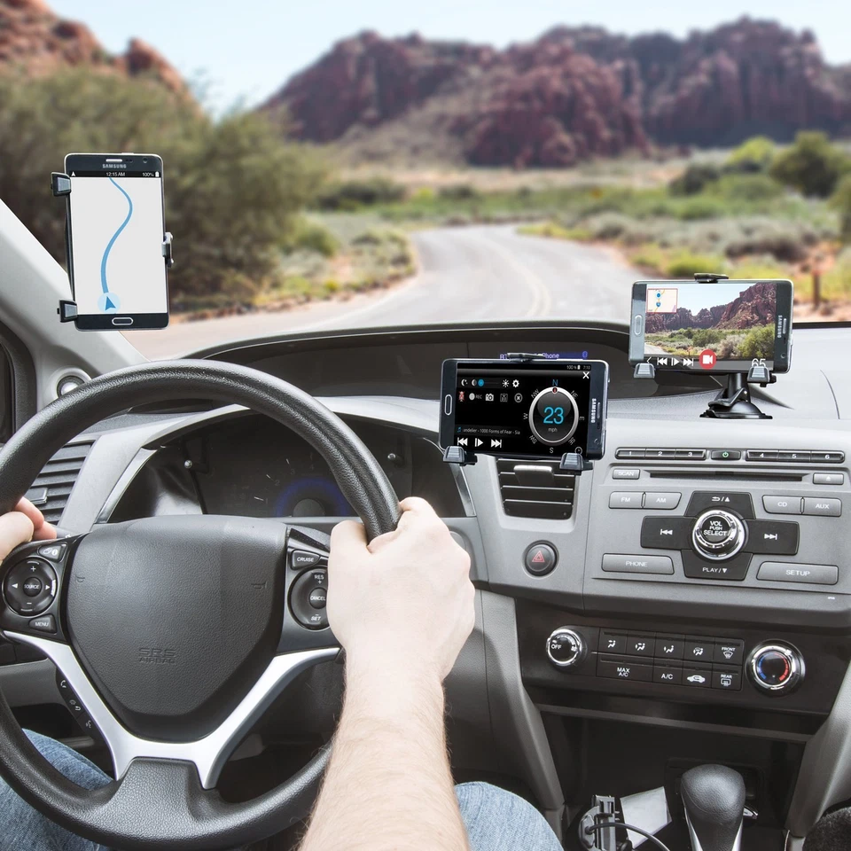 Universal Car Windshield Dashboard Suction Cup Mount Holder Stand for Cell Phone - Image 4 of 4