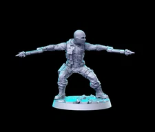 Beach Head Sci-Fi Miniature Super Hero Pathfinder Tabletop Game RPG RN Estudio