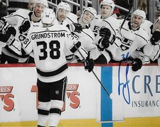 Los Angeles Kings Carl Grundstrom Autographed Signed 8x10 Photo COA 