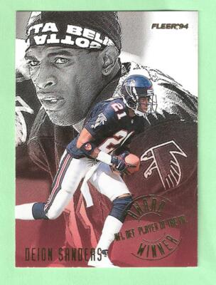Deion Sanders 1994 Fleer Award Winner #3 Falcons