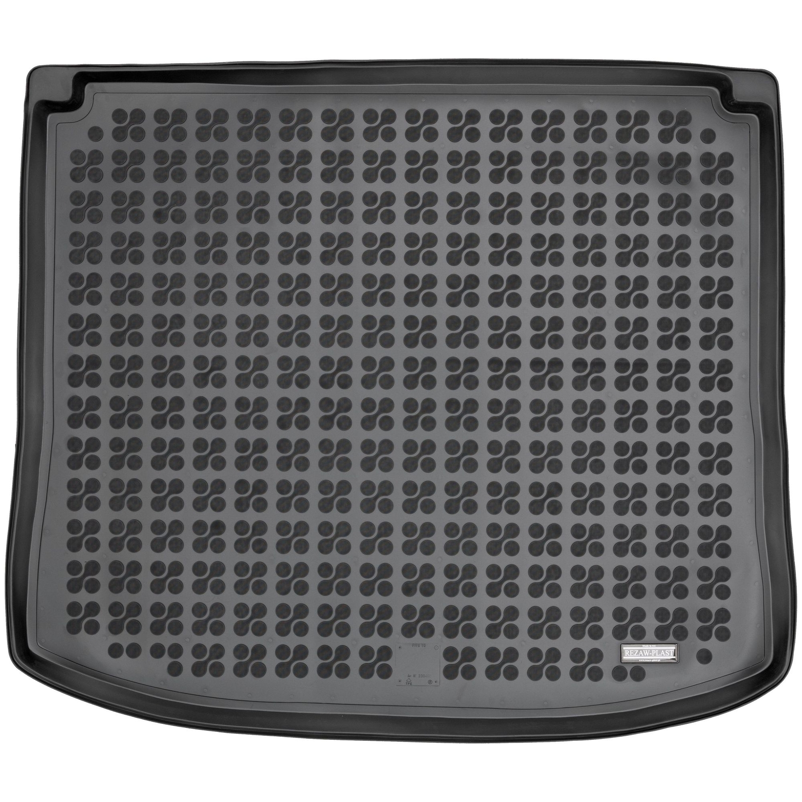 Tapis de coffre Rezaw-Plast pour Ford Edge II 2020-2024 en caoutchouc TPE noir