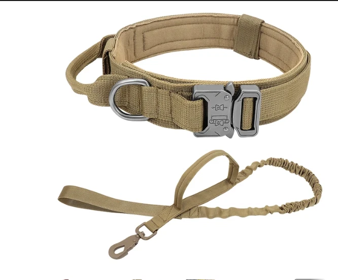 1.5" Wide Tactical Heavy Duty Nylon Large Dog Collar Military With Metal Buckle - Image 3 of 4