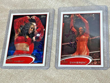 FUNKADACTYLS NAOMI AND CAMERON WRESTLING AUTOGRAPH CARDS