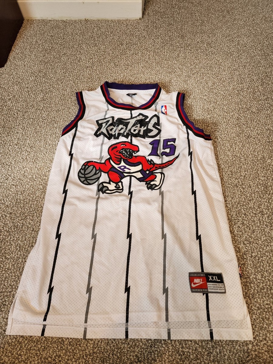 NIKE RAPTORS Vince Carter 15 2XL ゲームシャツ Vince Carter Nike Purple #15 Toronto Raptors Vintage