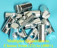 Cross Dowels ZINC 1/4-20 20mm x 10mm Center Hole Slotted Steel CNC & Projects