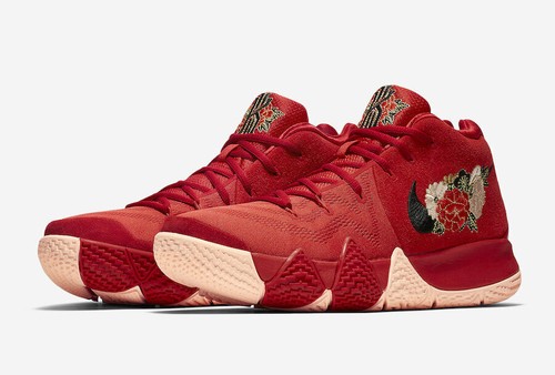 Nike Kyrie 4 IV CNY Año Nuevo Chino Talla 10. Rojo Negro Oro Floral.  943807-600. | eBay