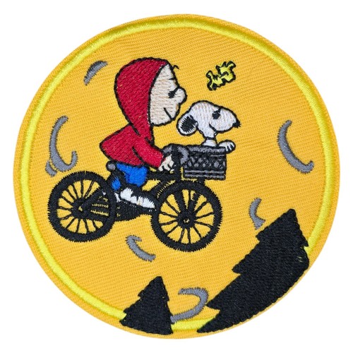 CACAHUETES CHARLIE MARRÓN Y SNOOPY DIBUJOS ANIMADOS ESPACIO ALIEN LINDO HIERRO EN PARCHE - Imagen 4 de 4