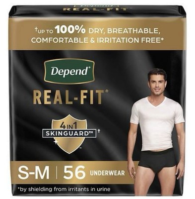 Real Fit Incontinence Underwear for Men, Disposable, Maximum Absorbency, Smal...