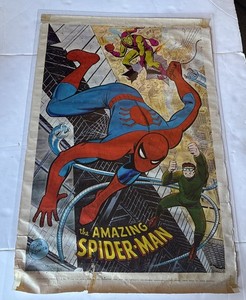 Original Spiderman Poster John Romita Art Marvelmania 1970 Rare Mail Order ROUGH