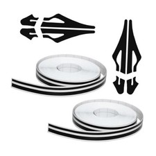 2 Rolls 32Ft Car Vinyl Pinstriping Tape Stripe Decal, DIY Car Body Side Black