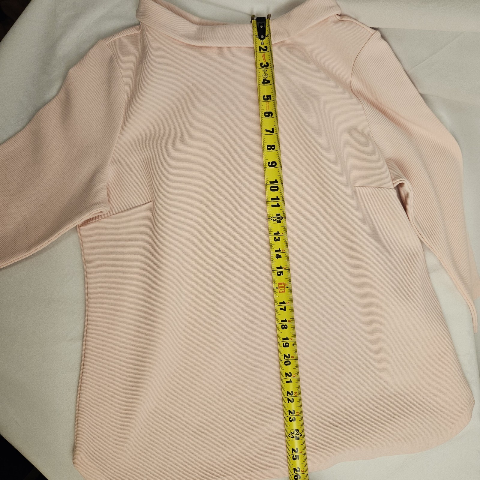 Talbots Light Pink Collared Button Back Knit Blou… - image 4