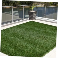  Ivy, Thick Realistic Grass Mats & Rugs 4' X 6' Synthetic Turf with Finished 