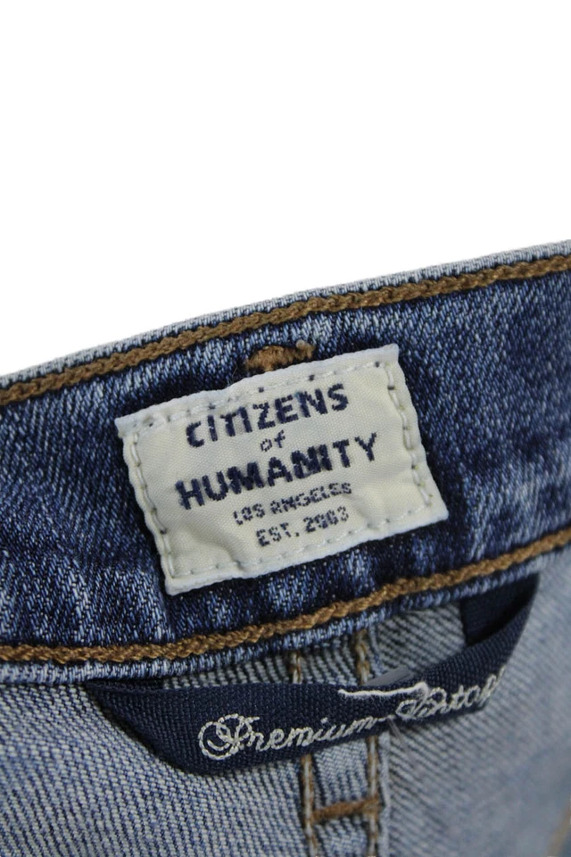 Citizens of Humanity Womens Cotton Five Pocket High Rise Jeans Blue Size 26 - Image 4 of 4