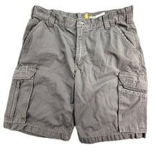 Carhartt Cargo Shorts Mens 36 Grey Force Relaxed Fit Ripstop Cotton 101168