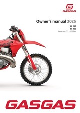 GAS GAS GASGAS Owners Manual Book Guide 2025 EC 250 US