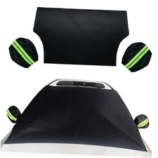 82"×49" Car Windshield Cover for Ice and Snow, All-Seasons Windshield Sunshade 