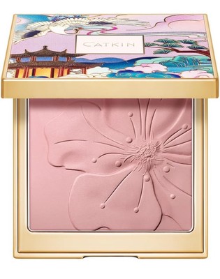 CATKIN Powder Blush & Highlighter for Cheek Natural Shimmering C06 MISTY RAIN