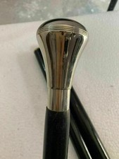 36'' Vintage Antique Victorian Designer Brass Handle Wooden Walking Stick Cane