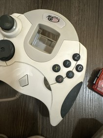 sega dreamcast Lot Red vmu memory card, Controller & Rumble Pack Untested