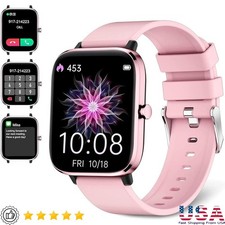 Smartwatch 1.83" HD Color Screen Fitness Tracker Heart Rate Monitor Bluetooth US