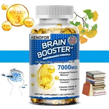 Improve Brain Thinking Capsules - 7000mg - Energy Boost - Memory Enhancement