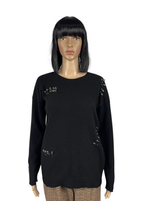 The Kooples Cashmere Jumper Safety Destroy Pin Details size 1
