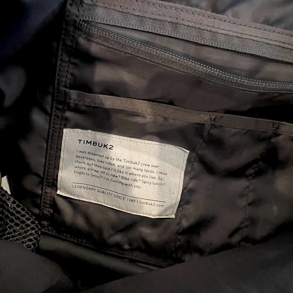 Timbuk2 San Francisco Negro Cordura Mensajero Laptop Bolso de Viajero Foto 3 de 4