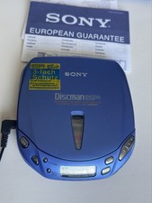 Sony Discman D-E445 ESP² Blau   Retro Klassi...