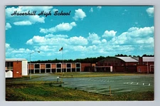 Haverhill MA-Massachusetts, Haverhill High School, Vintage Postcard