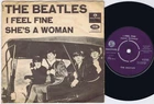 THE BEATLES I Feel Fine Danish 45PS 1964 Parlophone 7” "Published" at right