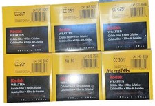 Lot Of 6 Kodak Written Gelatin Filter Two 20M;05M;025M;30M And No.81 100x100mm