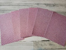 6 pieces of pink glitter silver circles Scrapbook Paper 4x6 photo mats #1262