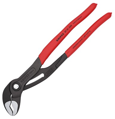 Knipex Cobra 12'' Pliers Adjustable Water Pump Plier 8701300 2-3/4'' Jaw Capacity