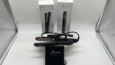 AIMA BEAUTY 1.25 HAIR STRAIGHTENER AND CURLER 2 IN 1 CERAMIC FLAT IRON BLACK