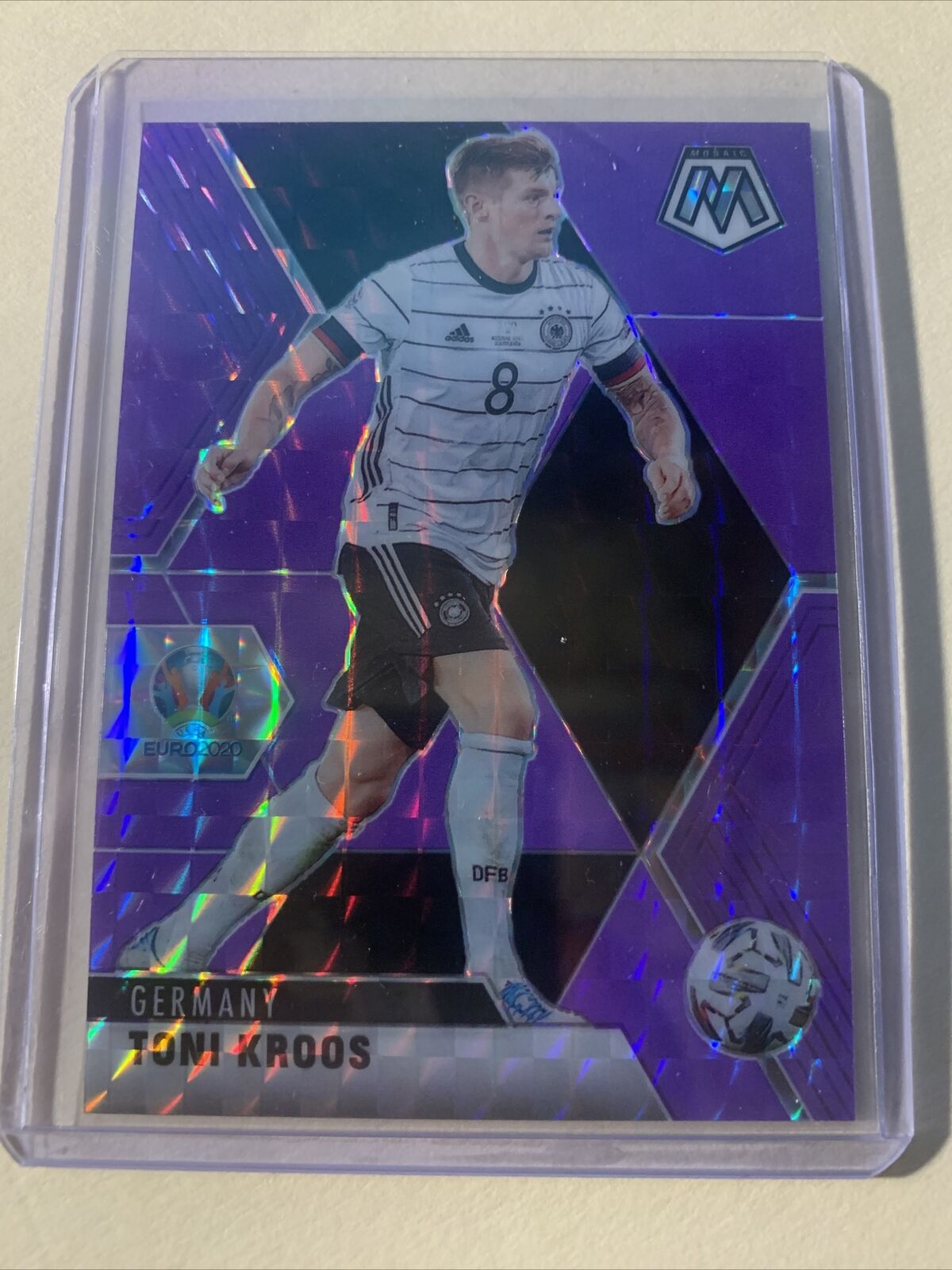 2021 Mosaic UEFA Toni Kroos Purple Prizm SP #d / 70 Germany