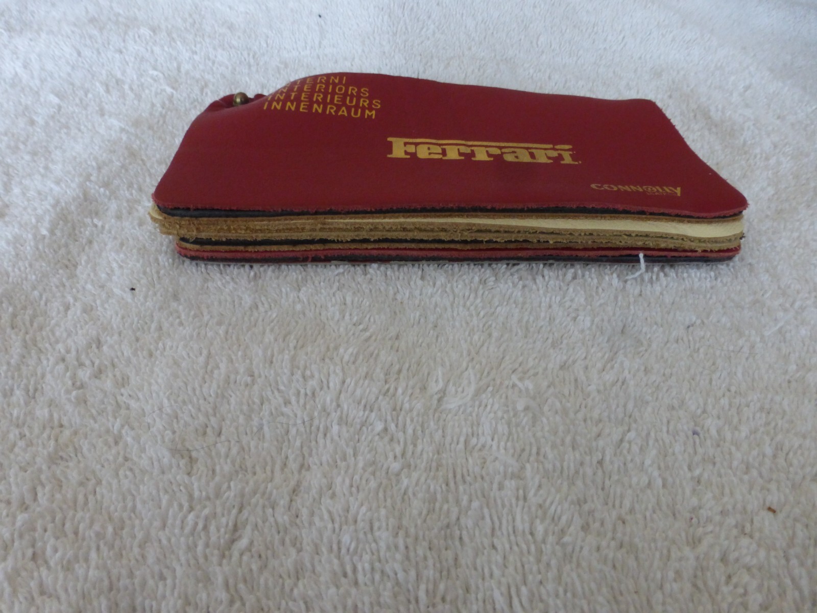 Ferrari Connolly Leather Swatch Dealer Samples 206 246 250 275 330 1960's 