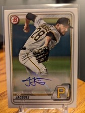 2020 Bowman JOE JACQUES Prospect Autographs Paper Signed Auto RC Pirates #PA-JJ