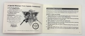 Commando Original Manual (Nintendo | NES) (Authentic) - 1986