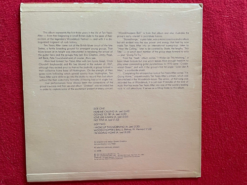 Ten Years After "Greatest Hits" 1977 LP London LC-50008 Rock 33RPM EX+ - Picture 2 of 8