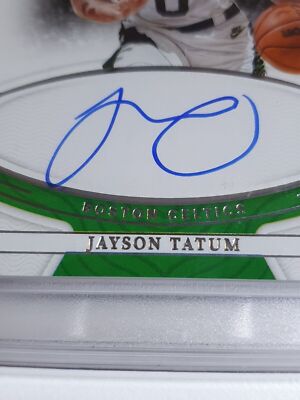 2021 National Treasures Jayson Tatum AUTO /49 On Card - PSA 9 (POP