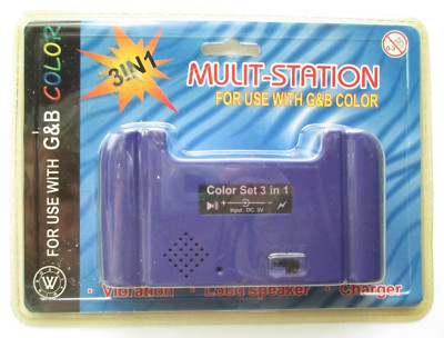 New Vintage Multi-Station GameBoy Color Power Pack, Vibration, Loud Speaker
