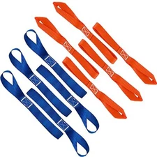 10Pack Soft Loop Tie Downs Straps 4500Lb Breaking Strength 1500Lbs Load Capacity