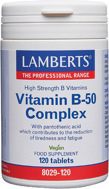 Lamberts Vitamin B-50 Complex 120 Tablets X 1