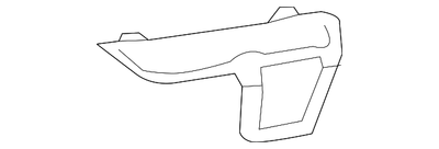 FORD OEM 2018 Explorer Front Bumper-Side Trim Right JB5Z17B968BA