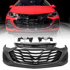 Front Bumper Cover Kit Grille Complete Fit For Chevy Cruze 2019-2021 Primed