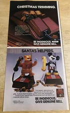 1982 AT&T BELL TELEPHONES Christmas Ads - Disney Mickey  - Vintage Print Ad