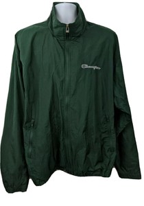 champion windbreaker green