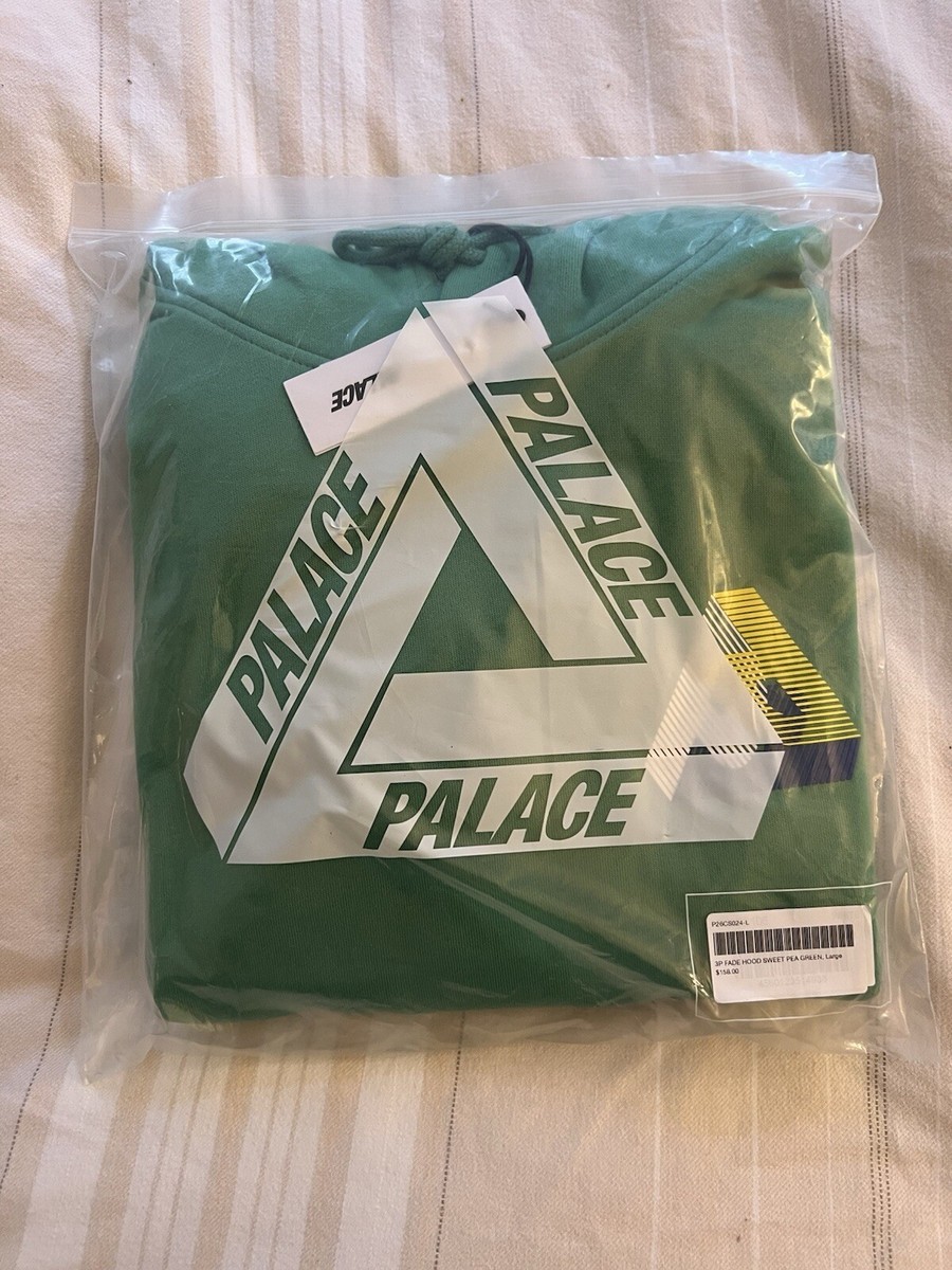 Palace 3P Fade Logo Hood Sweet Pea Green Hoodie Hooded Sweatshirt