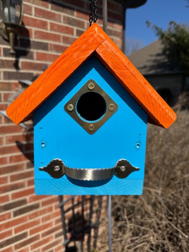 “Simply” Bird House (Ocean Sunrise) All Natural Cedar.