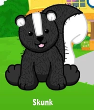 Webkinz Classic Skunk - hm213 - Virtual Adoption Code Only